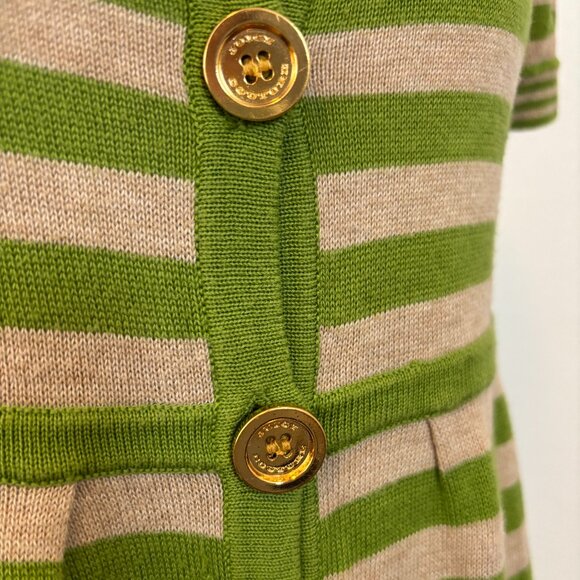 Juicy Couture Green Stripe Button-Up Top | XS/S | Excellent Condition - Picture 4 of 5